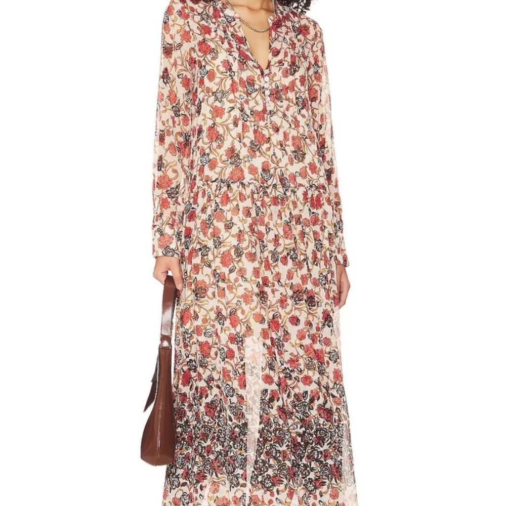 New Free People See It Through Dress in Tea Combo Size Medium